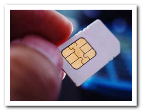 Picture of a sim card.